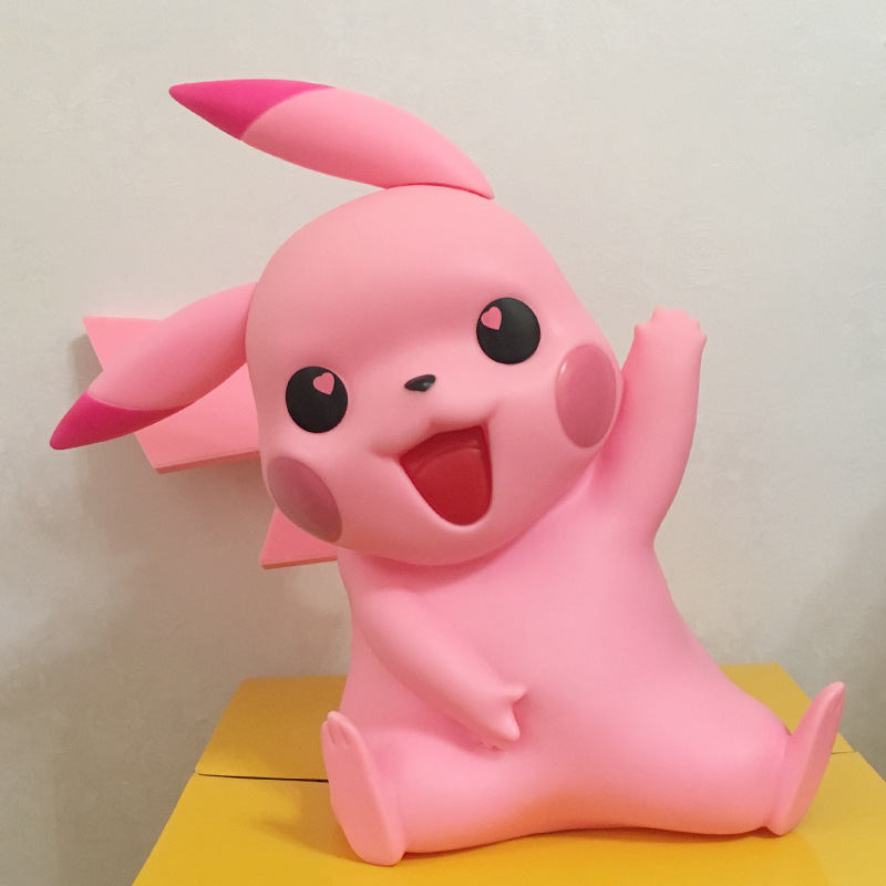 1/1 粉色皮卡丘 宠物小精灵玩具 神奇宝贝 生日礼物批发定制