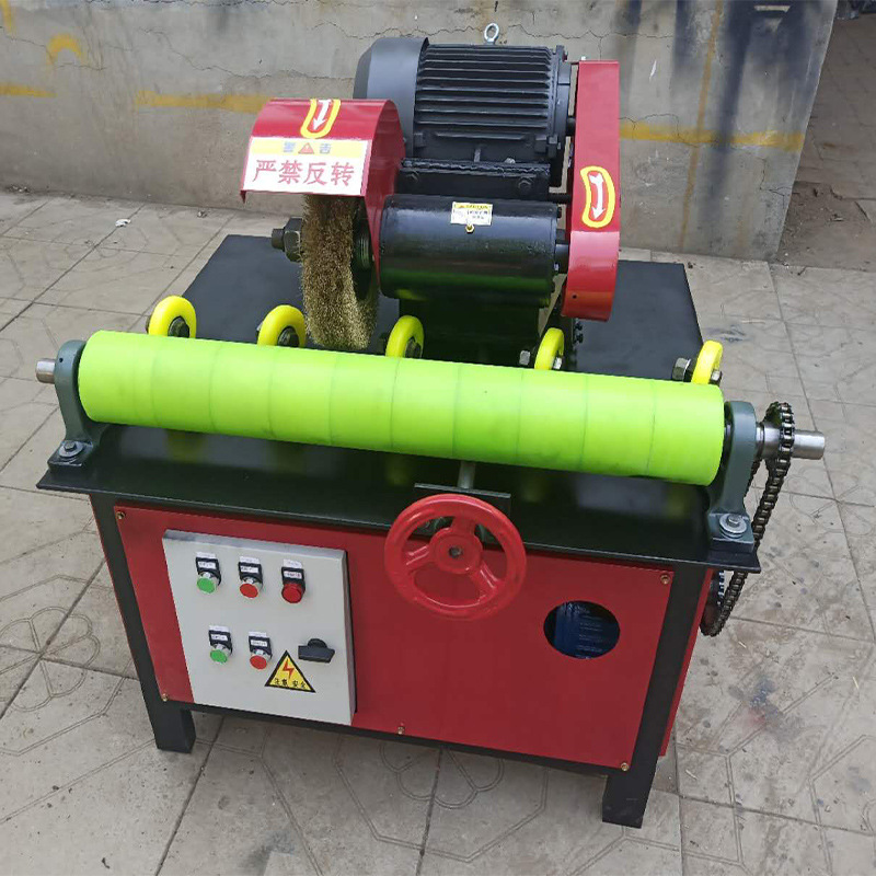 不锈钢方管圆管拉丝机除尘立式电镀镜面外圆抛光机钢管圆管除锈机
