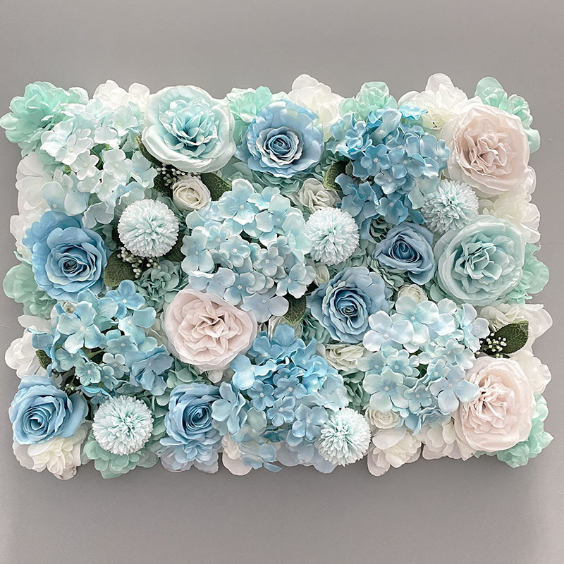 Artificial Flower Wall Wedding Background Event Decoration Supplies Photography Props Shopping Window Hydrangea Rose Green Plant Wall