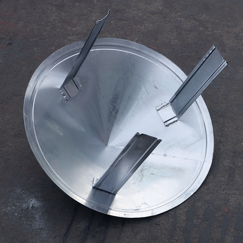 厂销镀锌白铁皮防雨帽 批发螺旋风管90度弯头通风管道批发