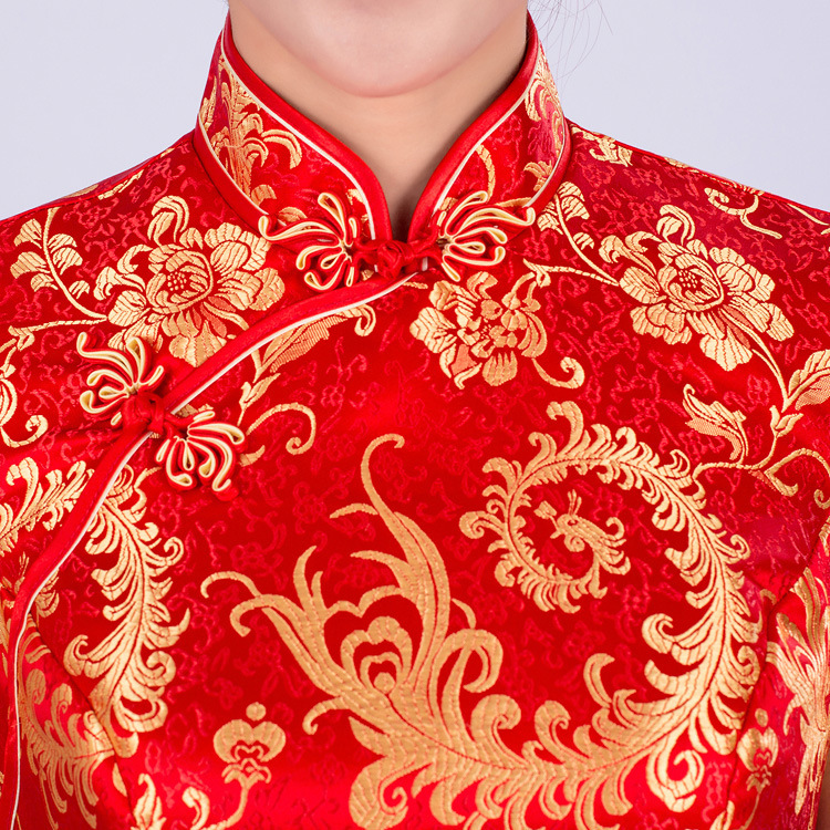 民国织锦缎秋冬新款棉披风公主装贵妃摄影写真影楼舞台演出服服装