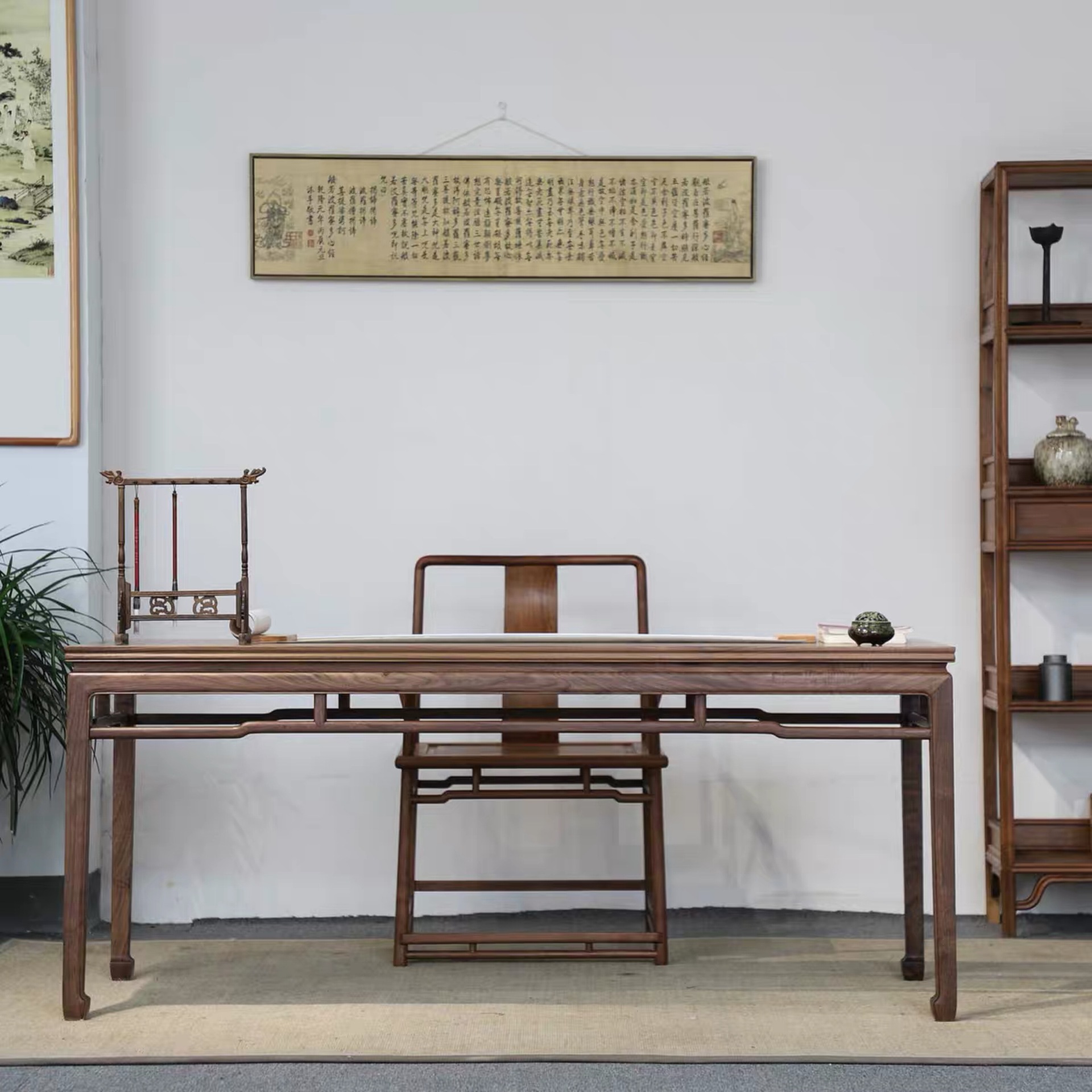 老木板楼梯踏步板风化做旧复古老榆木板摄影吧台背景墙实木护墙板