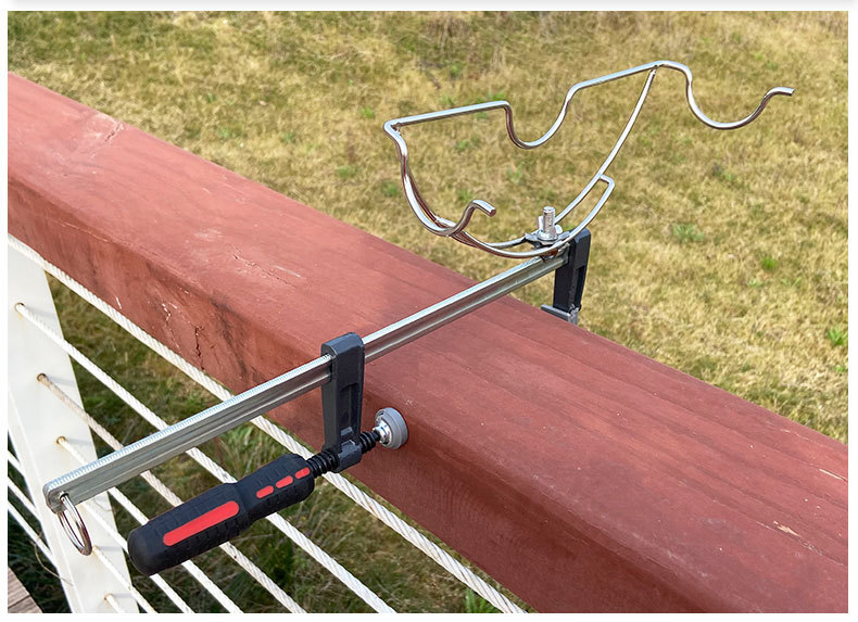 筏钓支架筏竿支架 筏竿炮台可调节桥筏支架 水滴轮金属阀杆支架