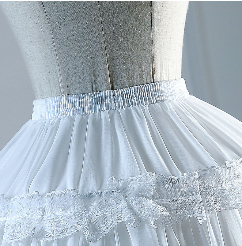 lolita暴力鱼骨裙撑洛丽塔日常软妹撑cosplay蕾丝衬裙可调节蓬度