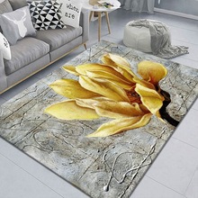 现代新中式地毯客厅茶几毯简约轻奢水墨中国风沙发地垫卧室床边毯