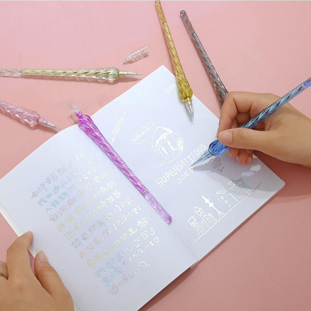 晨兮文具 创意彩色双线笔 立体轮廓diy手账马克笔学生用划重点笔