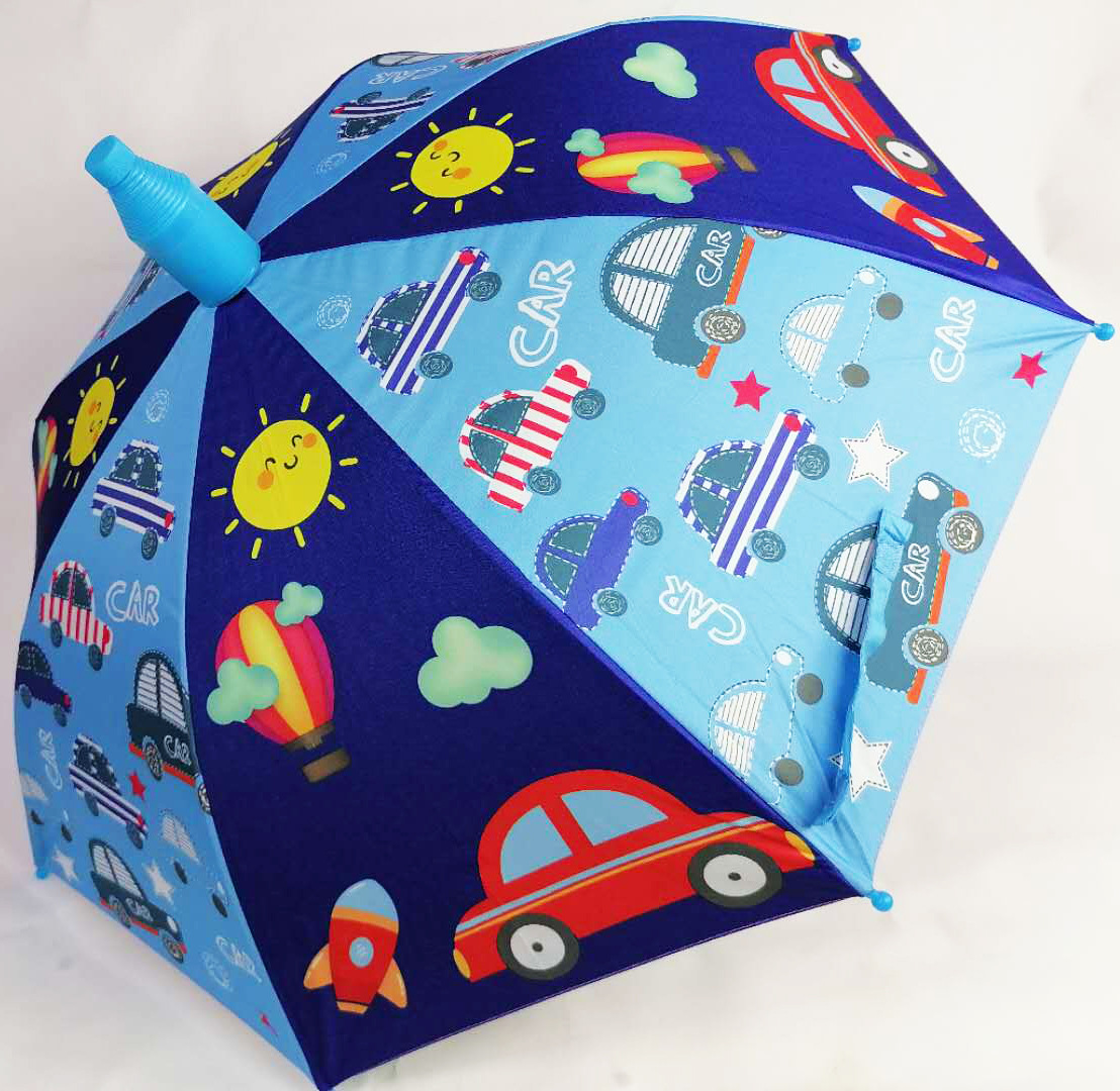 Children's Umbrella Vinyl Sun Protective Boys and Girls Children Student Super Light Cute Dinosaur Automatic Anti-Pinching Umbrella Foreign Trade Umbrella