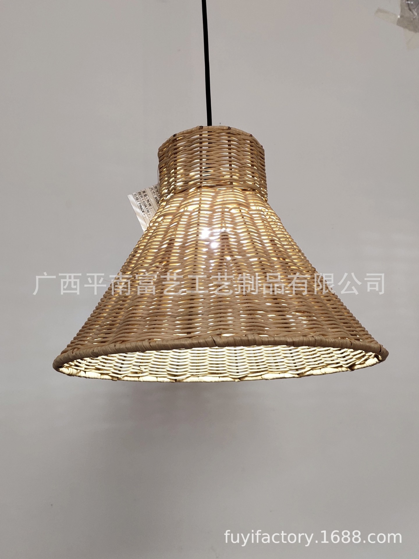 diy藤编灯罩火锅店酒店吊灯民宿饭店农家乐咖啡厅乡村灯罩s/2
