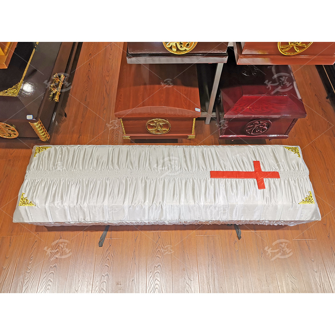 厂家批发西式纸棺环保棺卫生棺一次性纸棺火化棺棺材西式丧葬用品