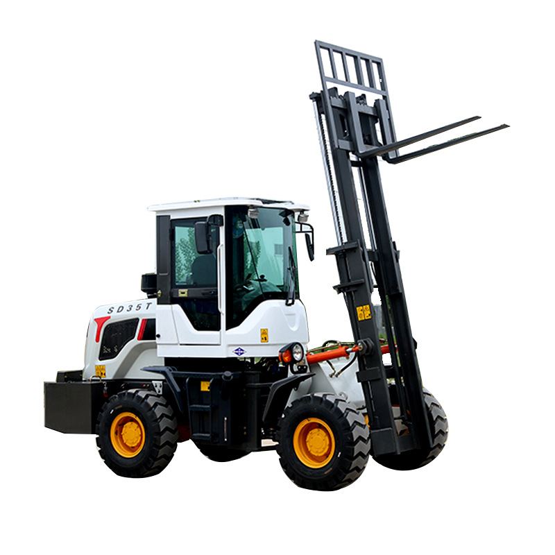 四驱越野叉车3.5吨建筑工地叉砖木头物料运输搬运山地越野叉车