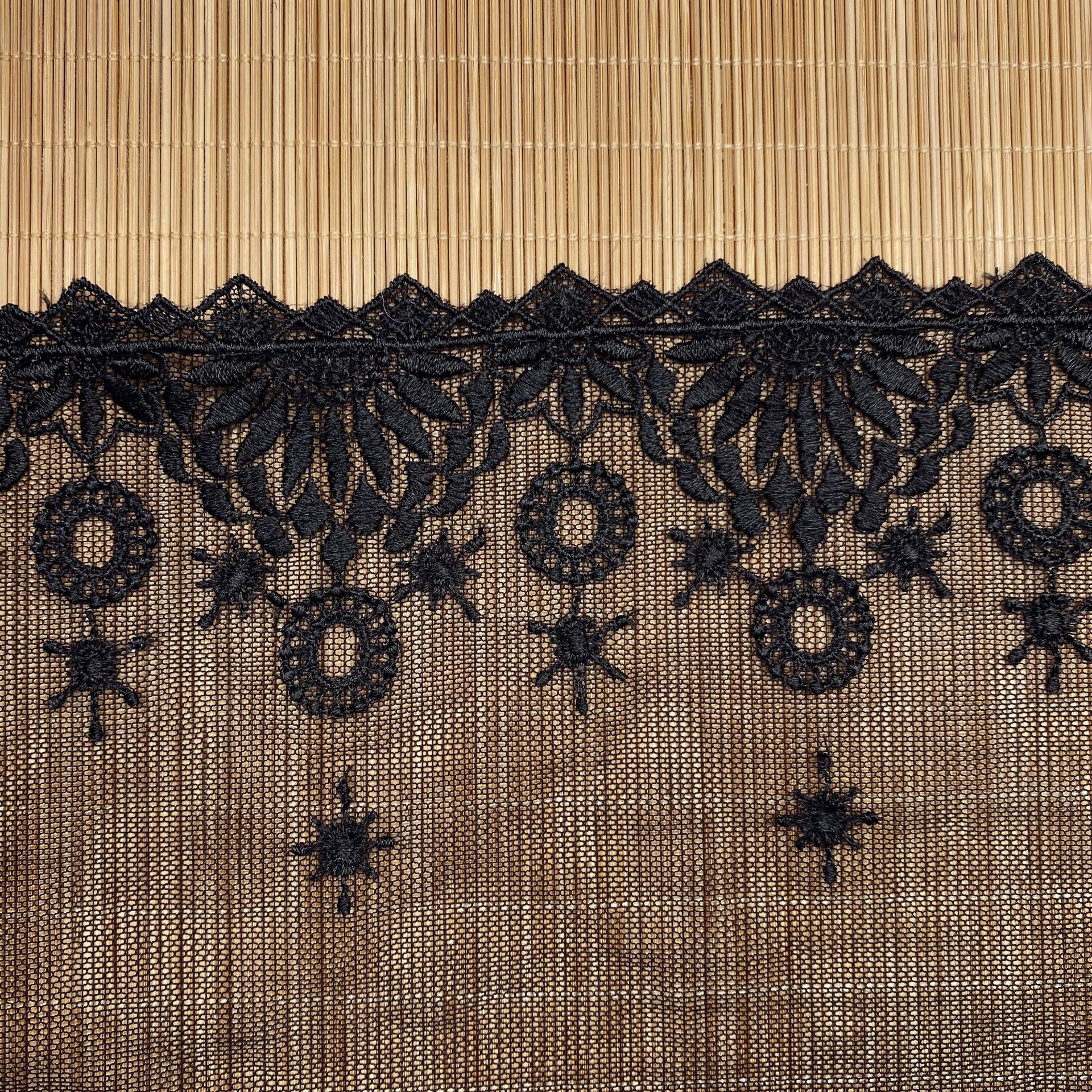 蕾丝花边女装裙摆袖口配饰洛丽塔辅料圆圈网纱刺绣lace服装辅料