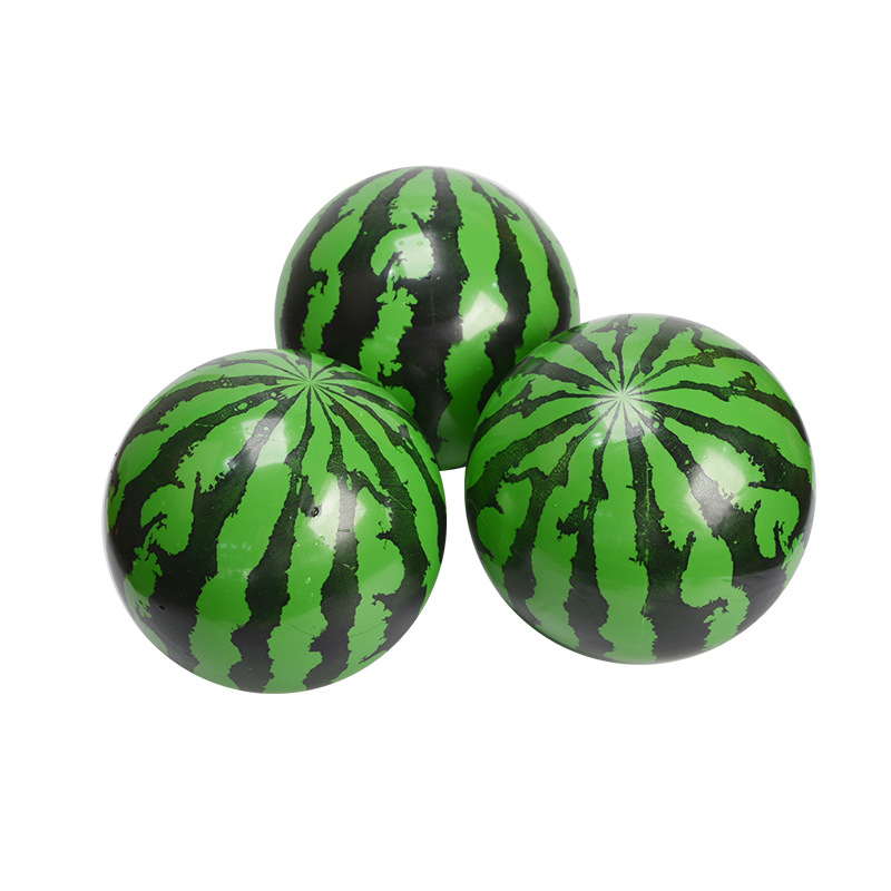 拍球儿童小皮球婴儿幼儿园专用弹力玩具可充气气球地摊货源西瓜球