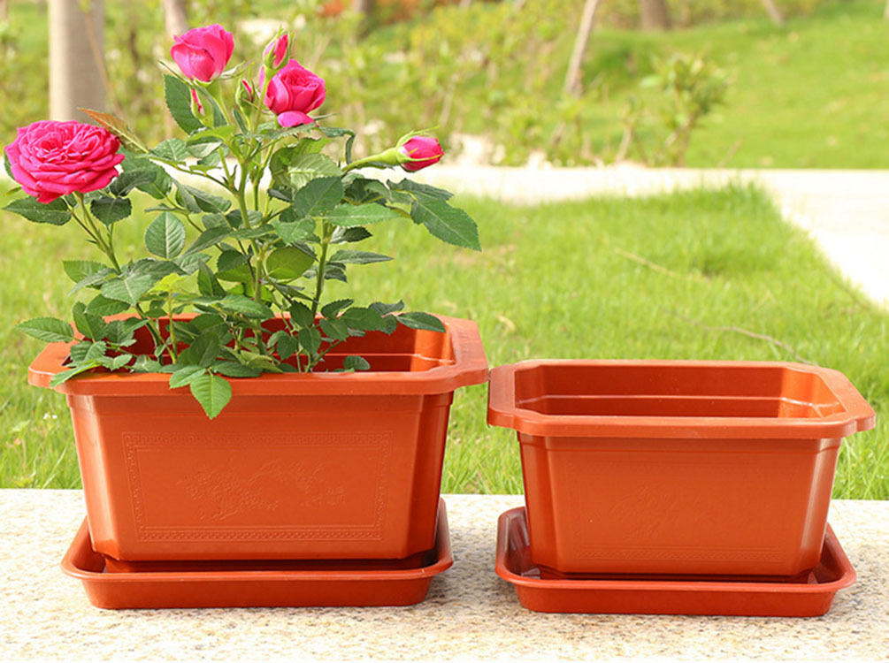 批发长方形塑料花盆 基地种菜盆 阳台种菜盆 多肉绿植花盆