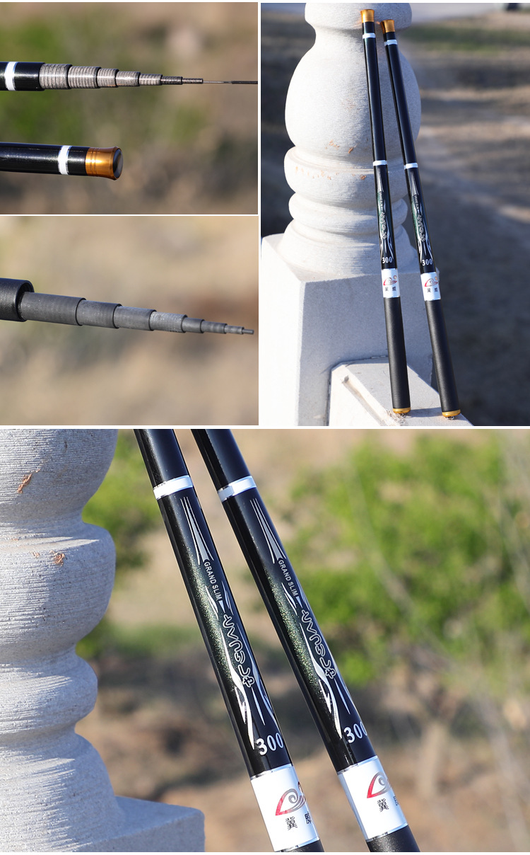 袖珍超短节鱼竿收缩45厘米碳素轻巧溪流竿手竿便携支持来样定制