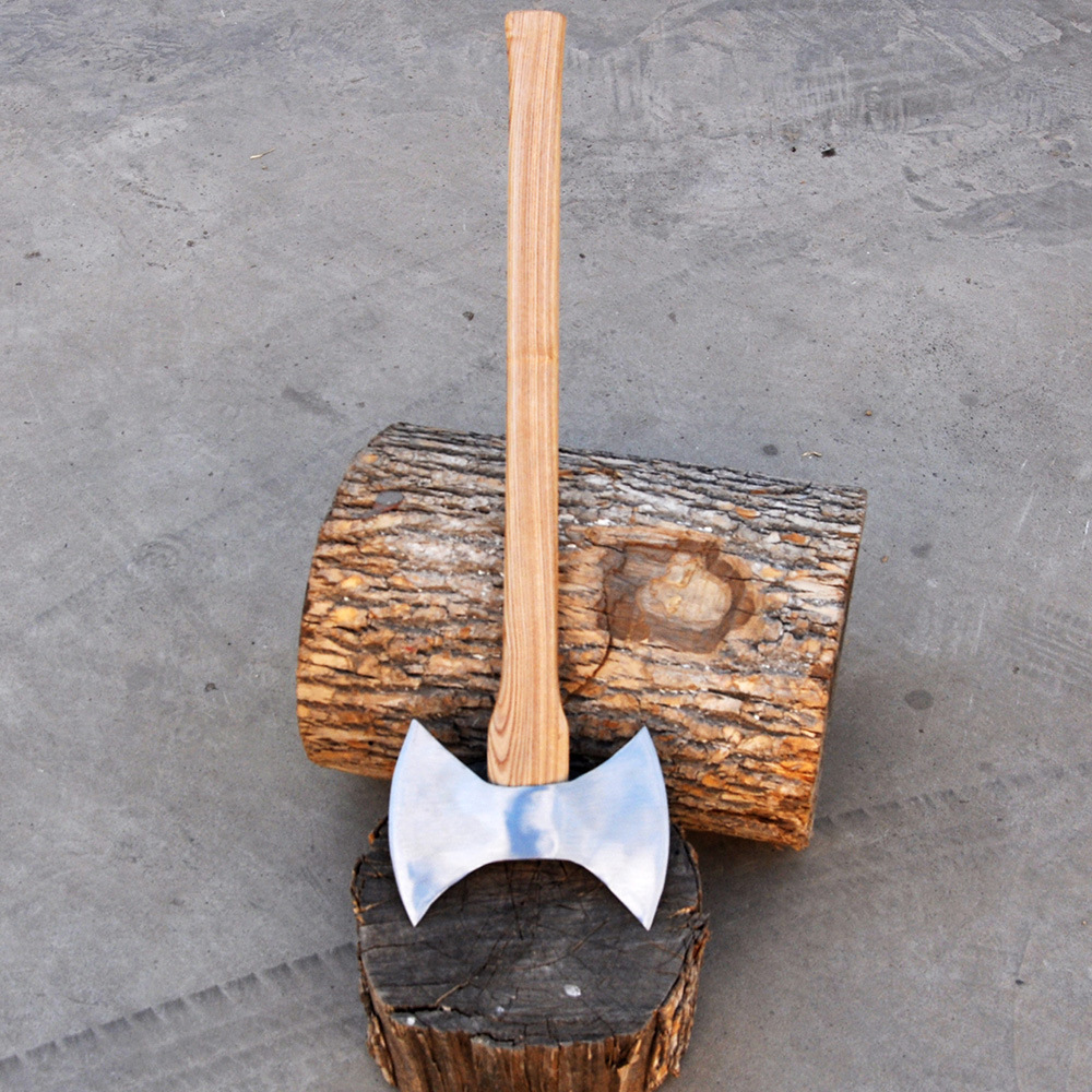 厂家直销野营斧 双面斧 多功能斧 双面斧 比赛投掷斧 户外竞技斧