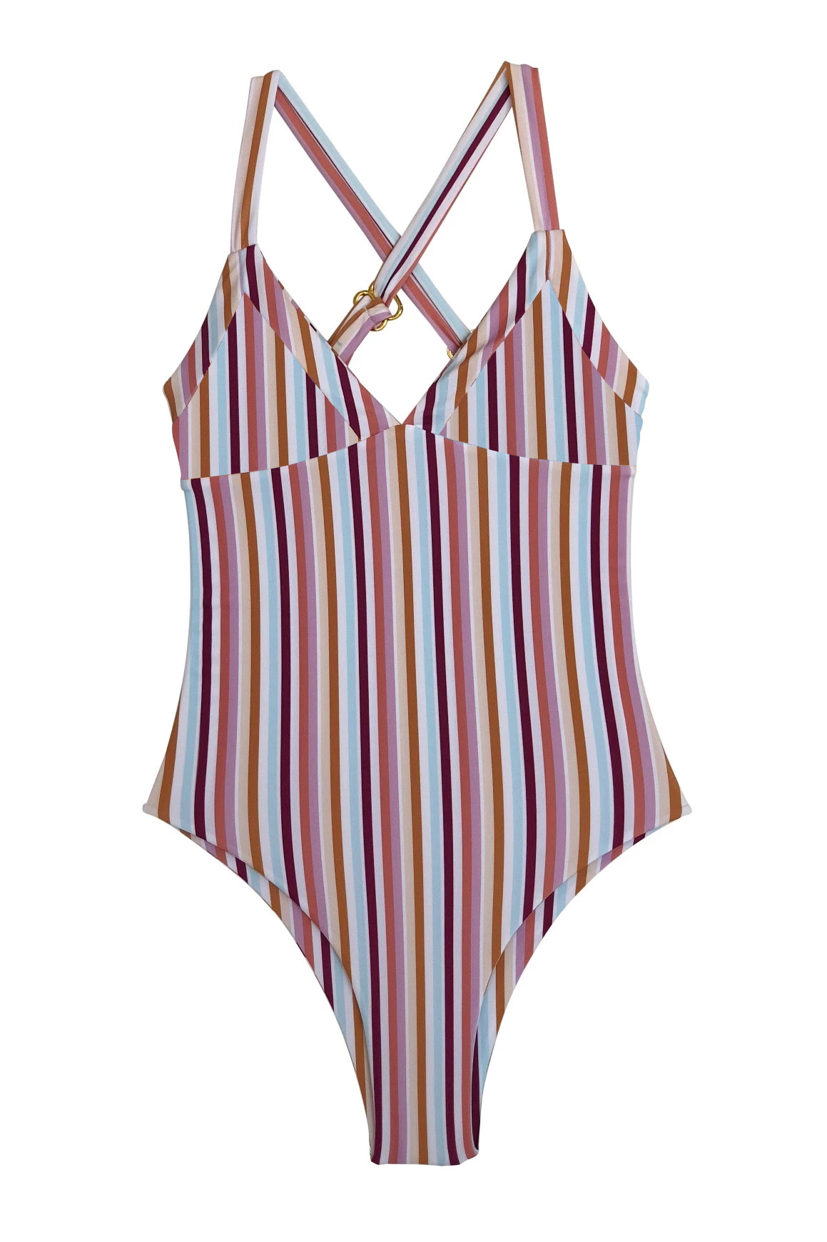 2020欧美新款性感素布印花连体瘦身沙滩温泉泳衣女士泳衣厂家直销