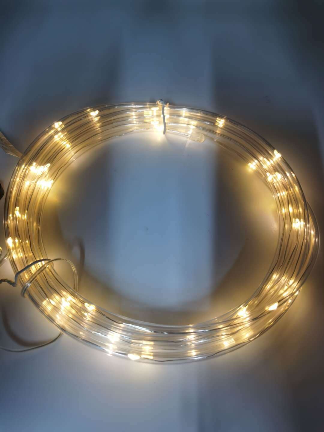 工厂批发太阳能50led软管灯庭院公园装饰灯led铜线灯圣诞节日灯串