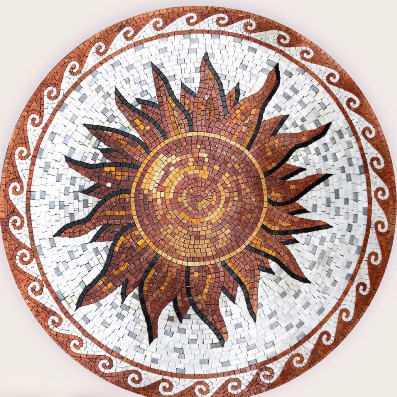 马赛克地毯拼图 天然大理石石材拼花地砖背景墙 玻璃马赛克拼画