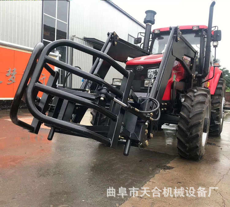 农用504拖拉机改装前铲车 可乘坐式后挖掘机 前置推土板