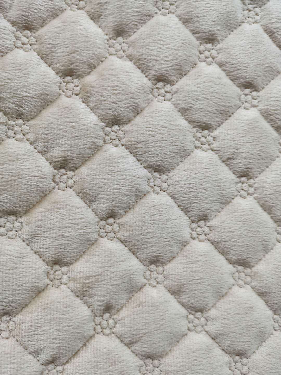 意大利绒加厚防滑纯色绗绣沙发垫面料 半成品垫子沙发布 沙发布料