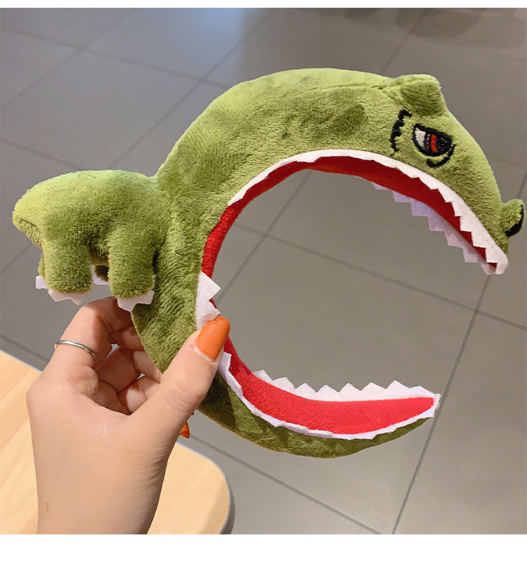 虞书欣同款鲨鱼头箍可爱搞怪卡通发箍女网红甜美简约洗脸发带