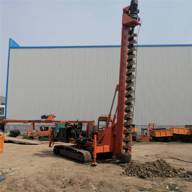 6米履带式打桩机 8米长螺旋地基钻孔机 履带式长螺旋打桩机
