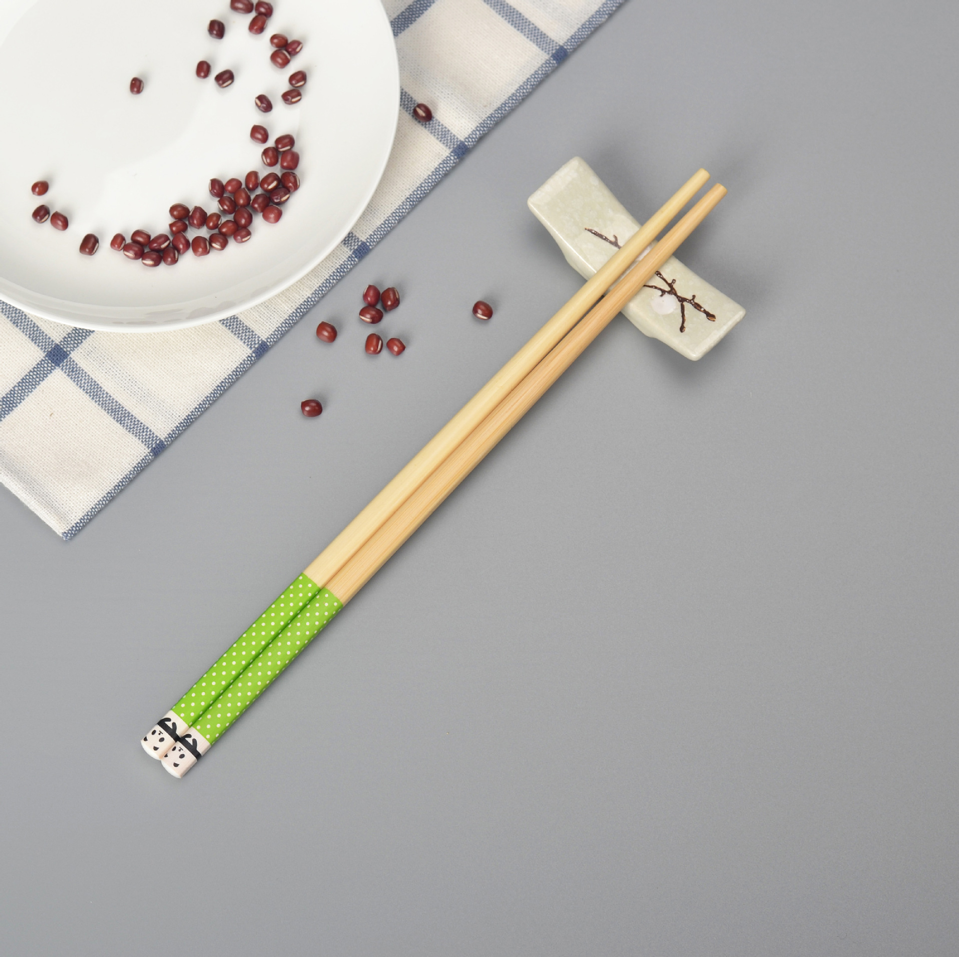 能定制花膜图案 印花油漆筷 竹筷子南平竹筷厂热转印花竹木筷子