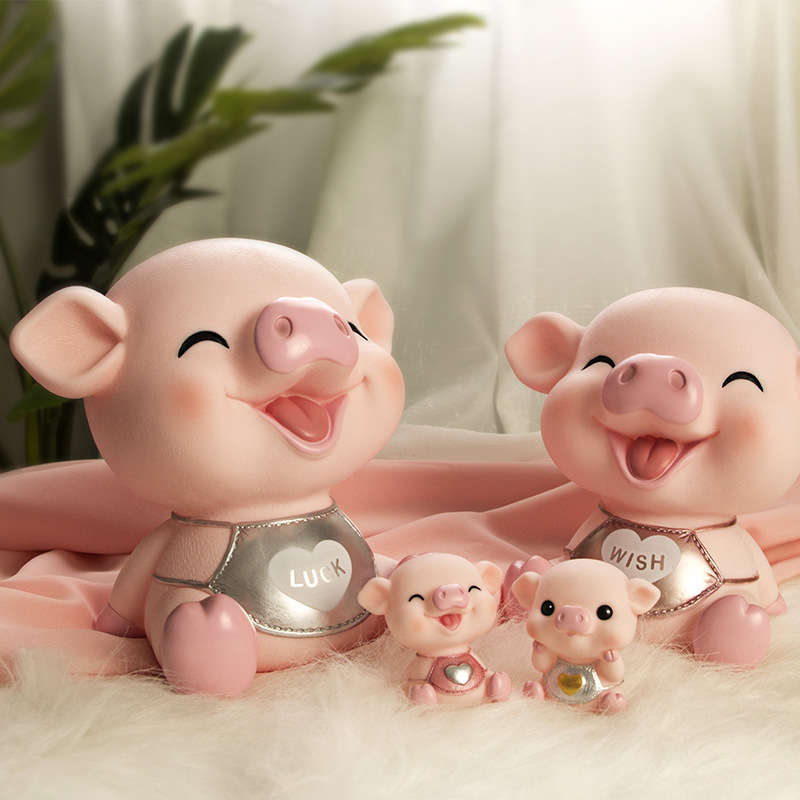 小猪宝存钱罐摆件可爱儿童卡通男女孩防摔创意储蓄罐十二生肖礼物
