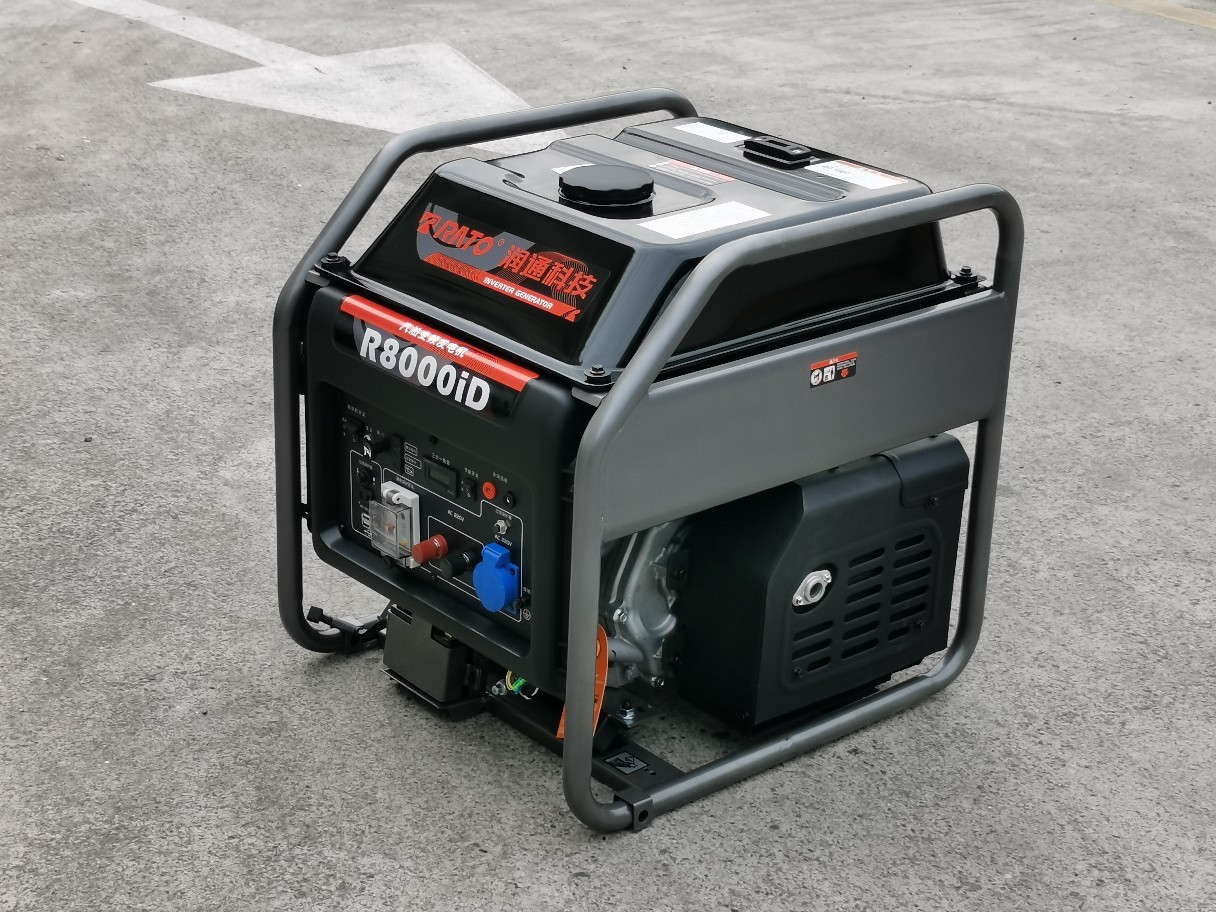r8000i数码变频发电机7/8kw电启动单相220伏大疆极飞tp20充电