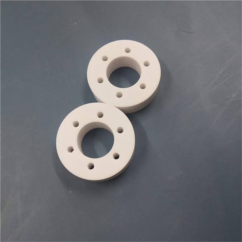 95%氧化铝打孔陶瓷环 ,可定制绝缘陶瓷垫圈