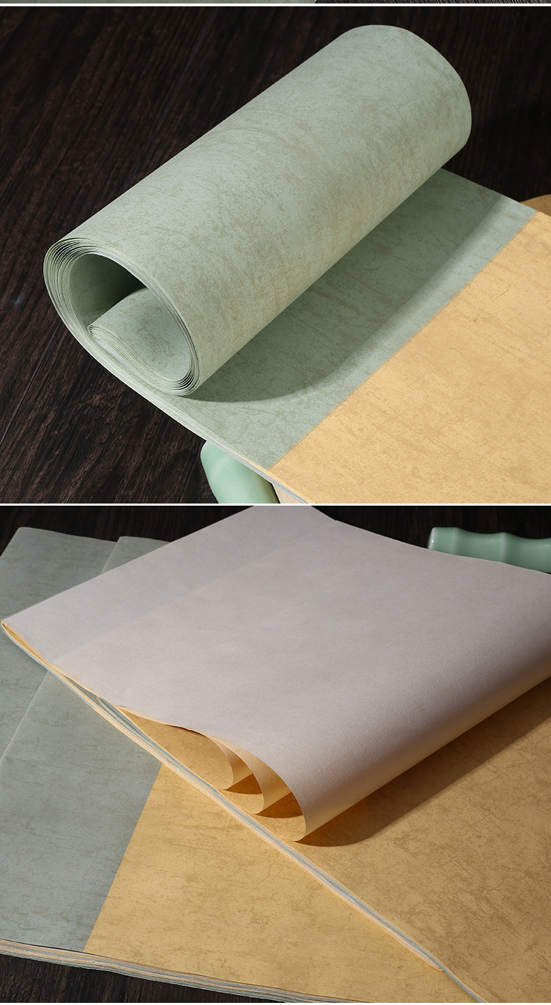 蜡染宣纸半生半熟书法作品纸套色复古条屏创作国展比赛投稿专用纸