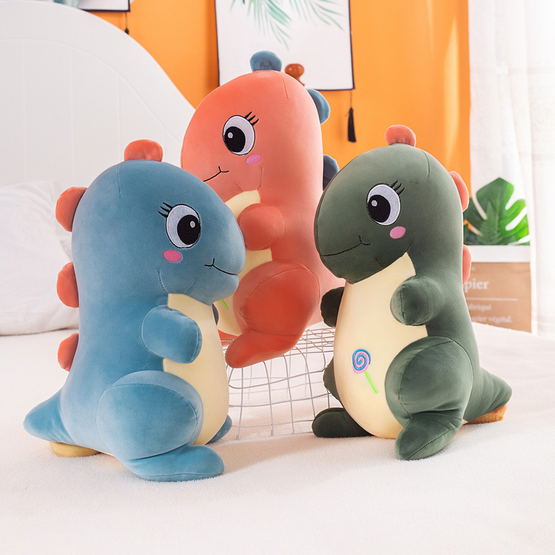 q版恐龙毛绒玩具棒棒糖恐龙公仔创意儿童安抚玩偶活动礼品批发