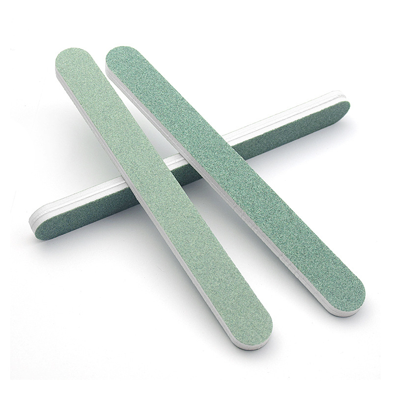 美甲抛光条 绿白抛光块搓条指甲锉美甲工具甲面抛光指甲锉条厂家