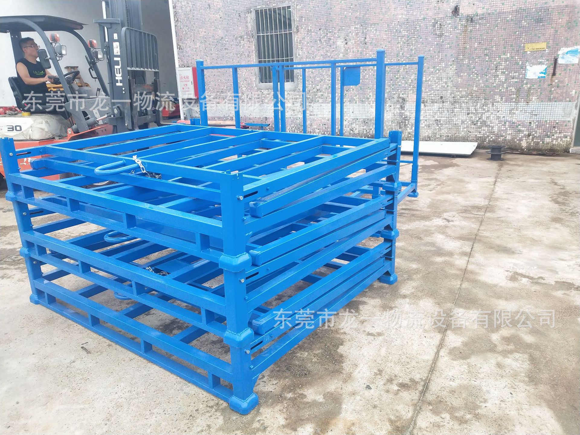 厂家定制布料笼布料堆垛架布匹笼钢制堆垛式物料笼可折叠仓储笼