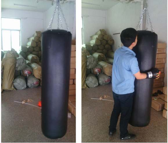 8m加重实心沙袋吊式拳击沙包跆拳道散打武术pu仿皮沙袋沙包家用