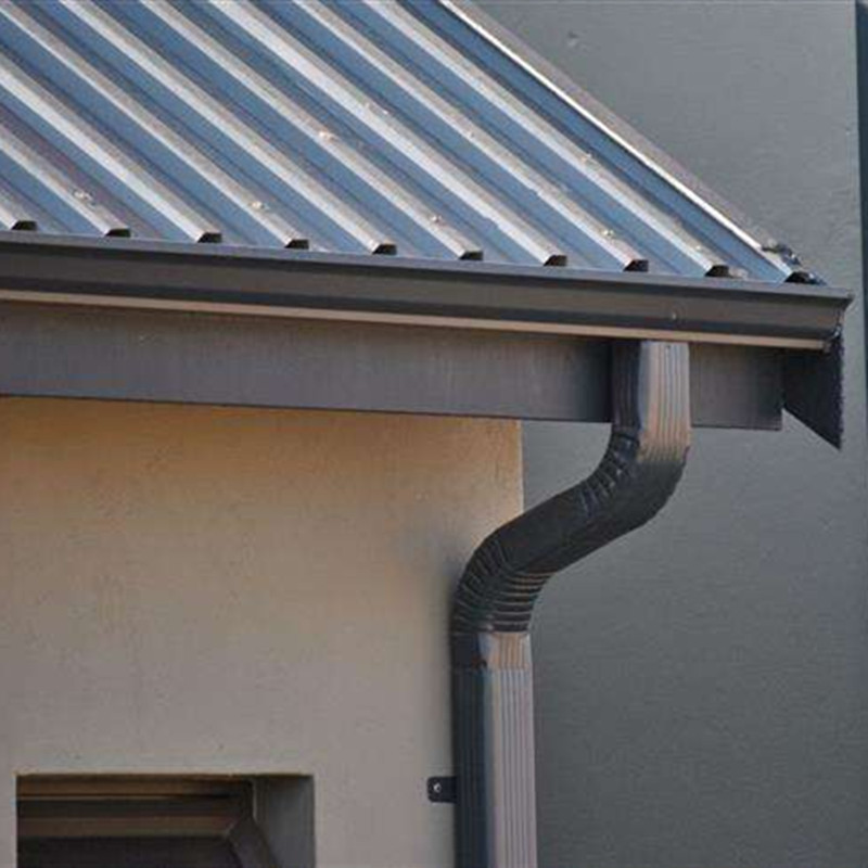 别墅小区楼房雨水管厂家现货80*100落水管彩铝落水管