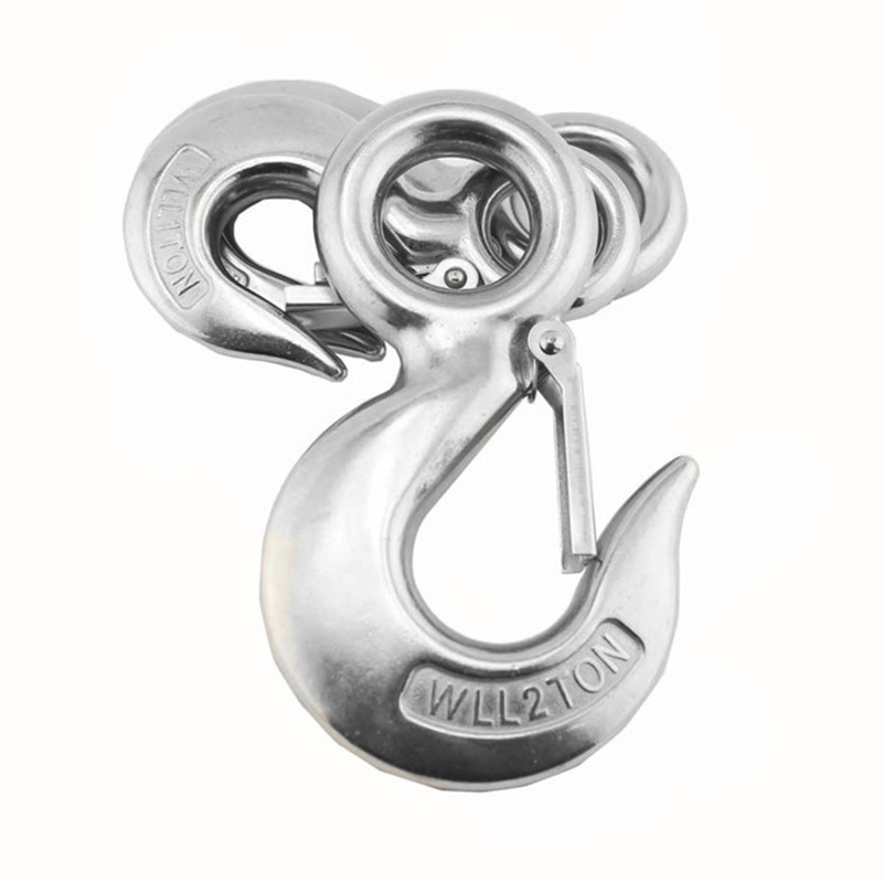 鹰爪钩不锈钢s320货钩吊钩拖车起重钩防脱钩眼型滑钩牵引美式货钩