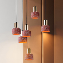 三色水磨石客厅灯吊灯现代简约家用2020新款北欧灯具卧室餐厅吊灯