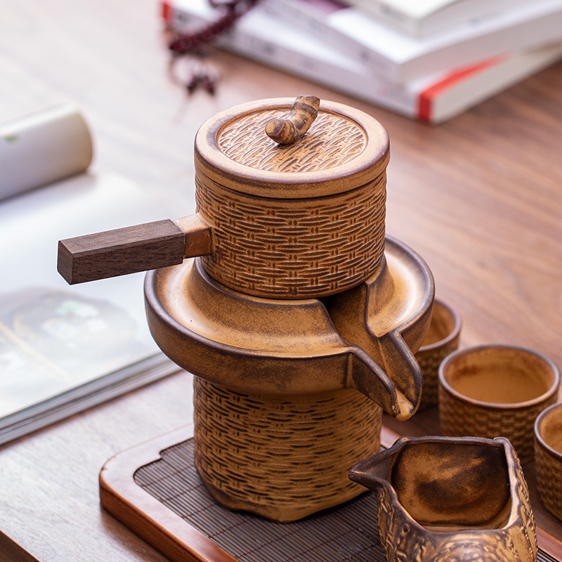 陶瓷茶具套装五谷丰登田园风10头茶具茶壶茶杯中秋节日房地产礼品