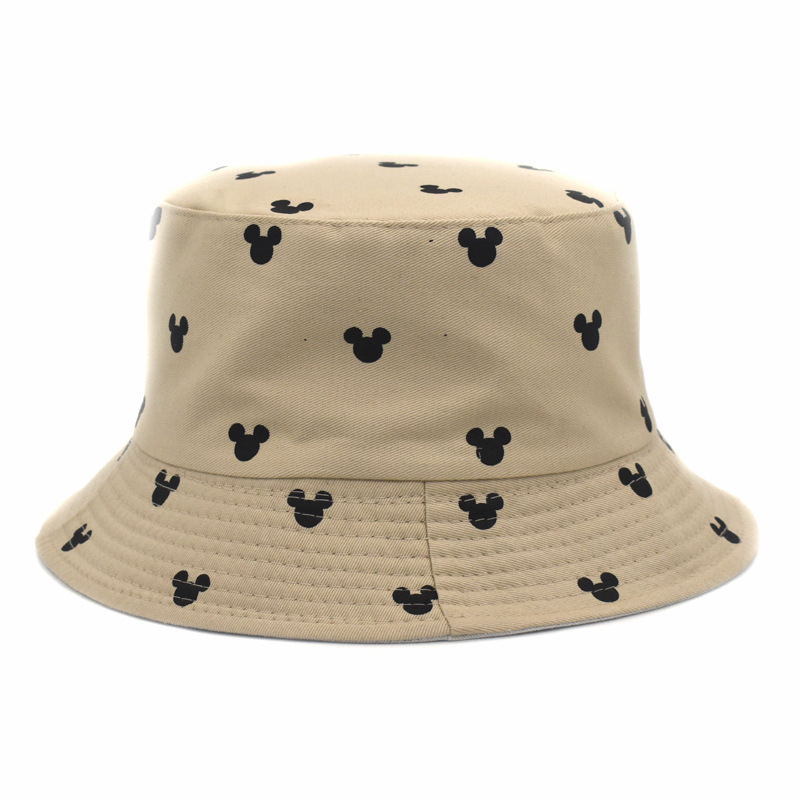 Foreign Trade New Women's Hat Cotton Bucket Hat White Women's Personality Bucket Hat Men's Fashion Hat All-Matching Sun-Proof Anti-DDoS