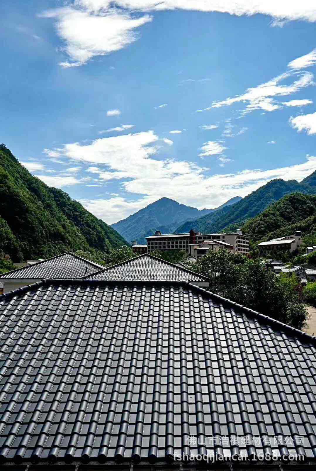 厂家直销罗曼瓦280×400 别墅洋房陶瓷瓦屋顶屋面瓦琉璃瓦 西式瓦