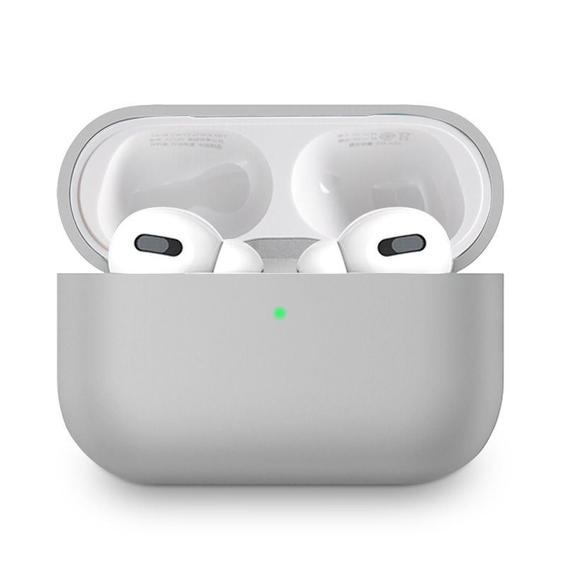 适用苹果airpods pro/airpods3纯色硅胶保护套苹果三代蓝牙耳机套