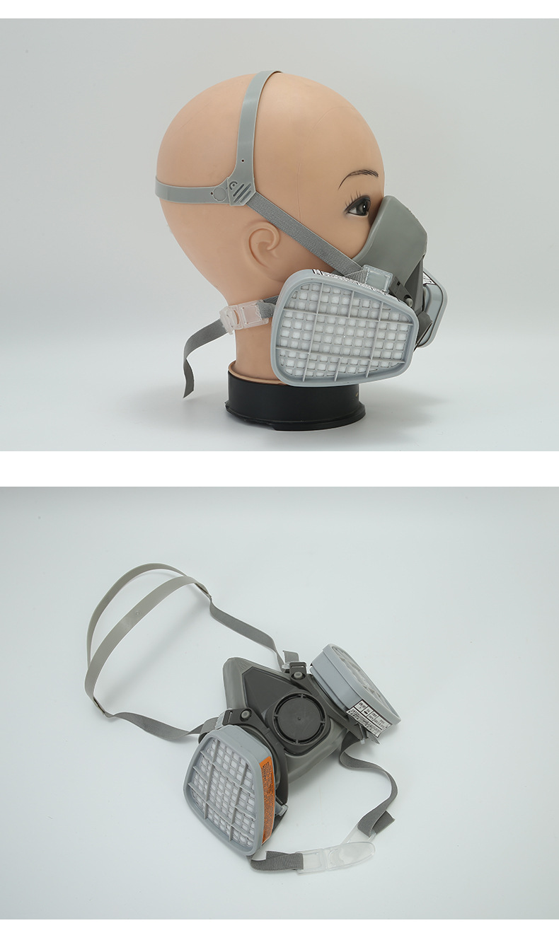 yt6200防毒面罩喷漆防化工气体呼吸面罩tpe防尘面具配滤芯