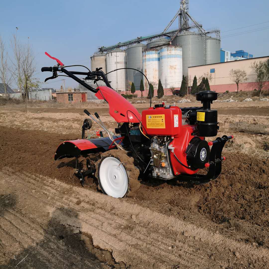 柴油汽油微耕机果园除草小型农用犁田起垄旋耕田园管理机农业机械