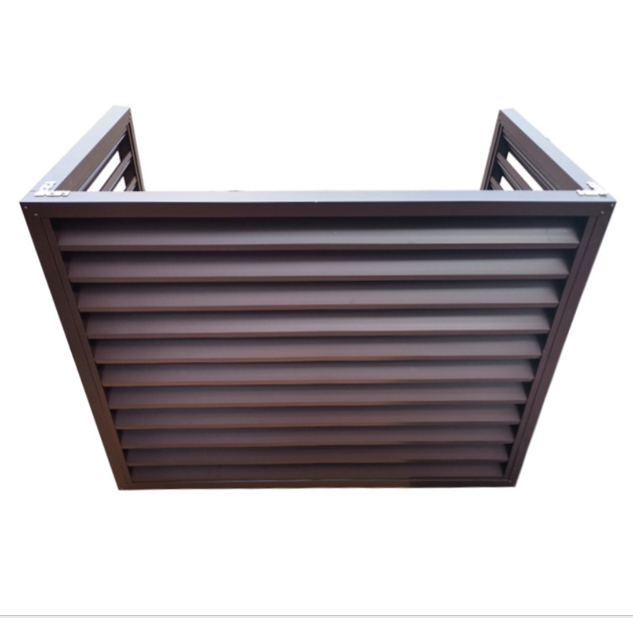 铝合金钢制单层百叶风口手动调节百叶窗防沙防雨百叶窗通风百叶窗