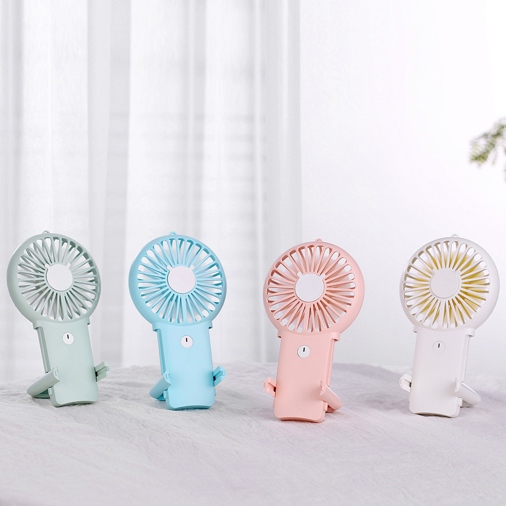 2020年创意新款usb充电p9风扇便携式手机支架户外手持迷你小风扇