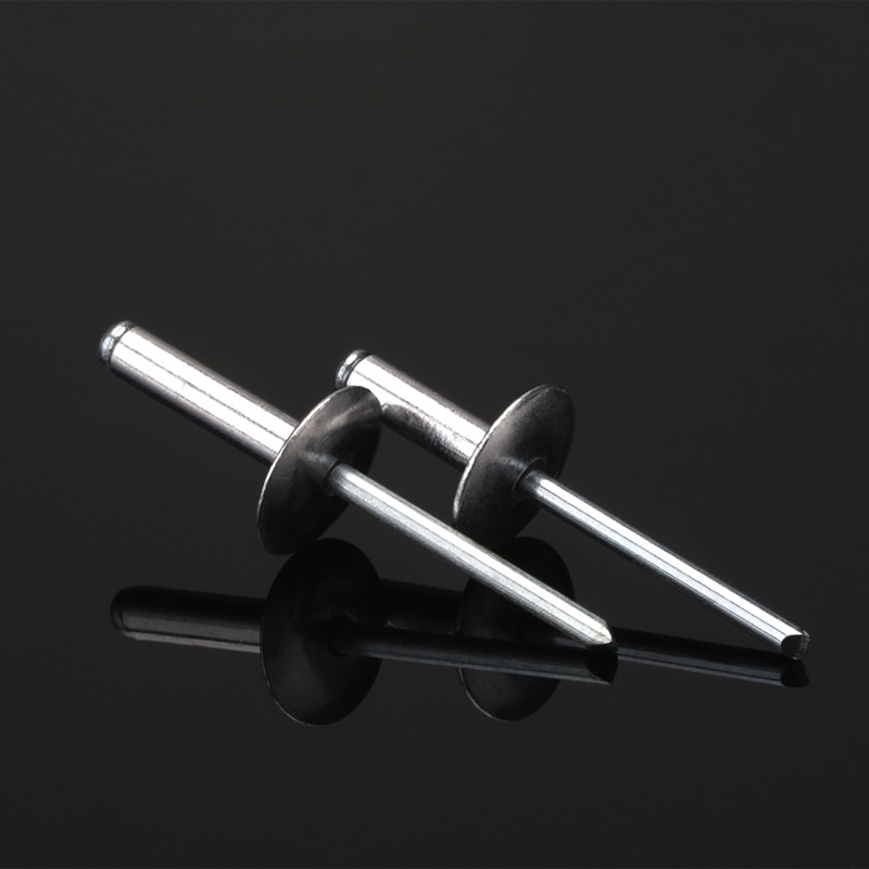 促大帽开口型铝铆钉抽芯铆钉拉铆钉大帽沿扁圆头抽心铆钉3.2-5mm