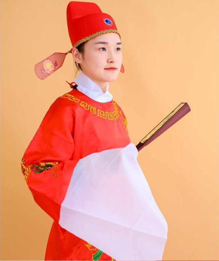 儿童状元服女驸马服装榜眼探花服官县官服秀才成人古装舞台演出服