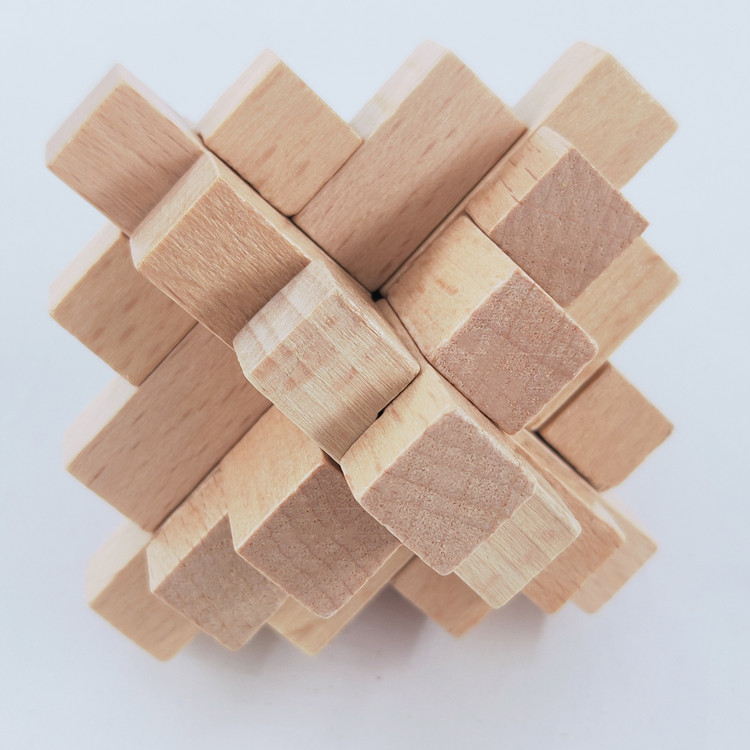 彩色禾木十五通孔明鲁班锁儿童玩具办公室摆件首脑协调智力开发