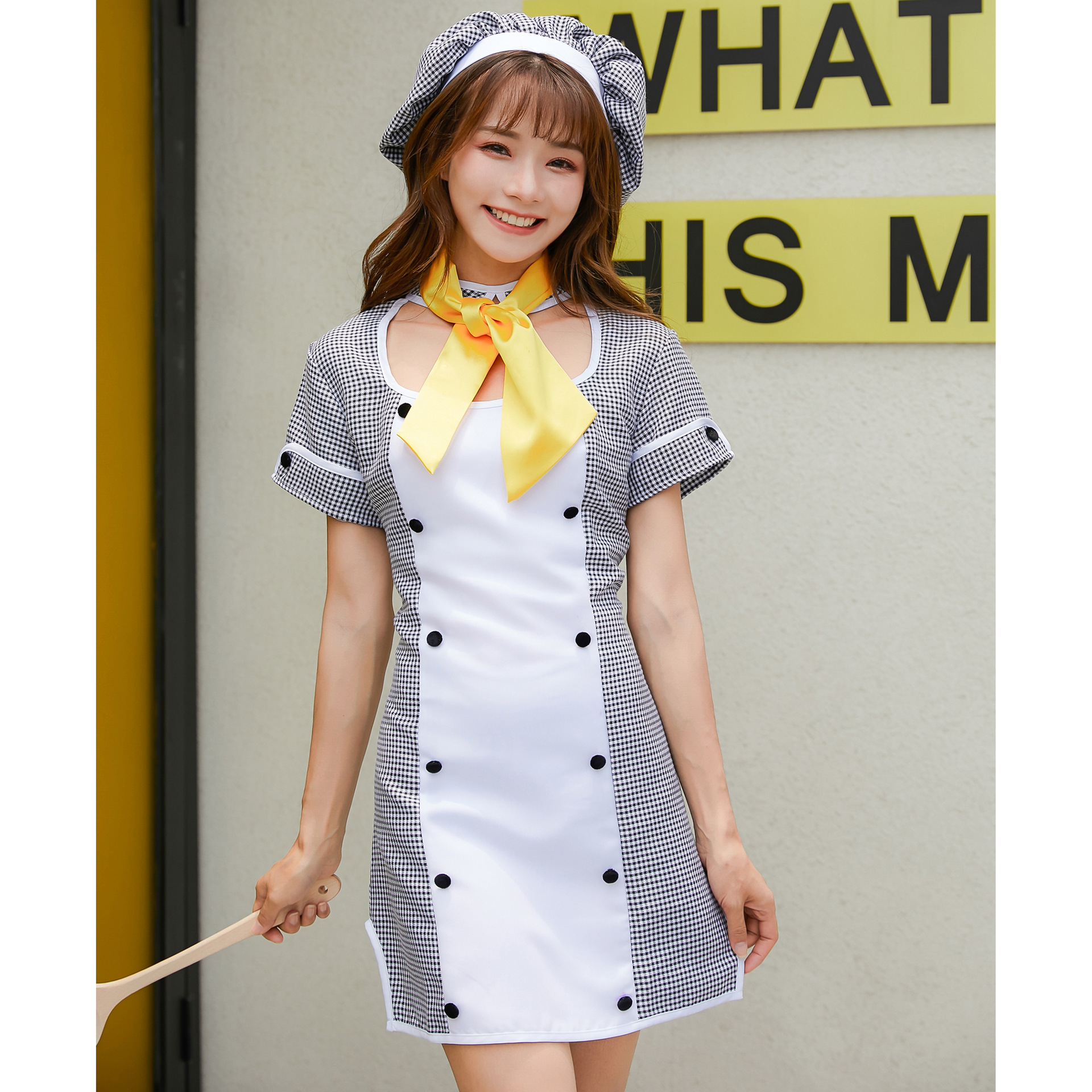 m-xl 厨娘女佣人制服 节日表演服装情趣内衣咖啡师日系学徒女仆装